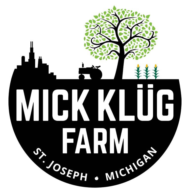69577 Mick Klug Farm Logo 2019 Circle Full Color Black BG 1 768x780